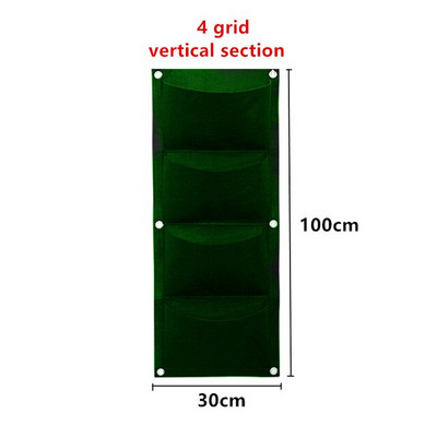 Jardinieră cu 6/7/12 buzunare, agățat pe perete, saci de cultivare verzi, jardinieră verticală de grădină, legume de viață, sac de grădină pentru răsaduri, sac de creștere, oală