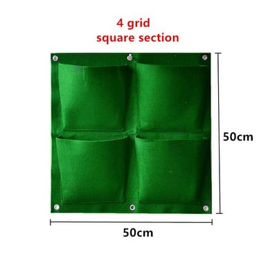 Jardinieră cu 6/7/12 buzunare, agățat pe perete, saci de cultivare verzi, jardinieră verticală de grădină, legume de viață, sac de grădină pentru răsaduri, sac de creștere, oală