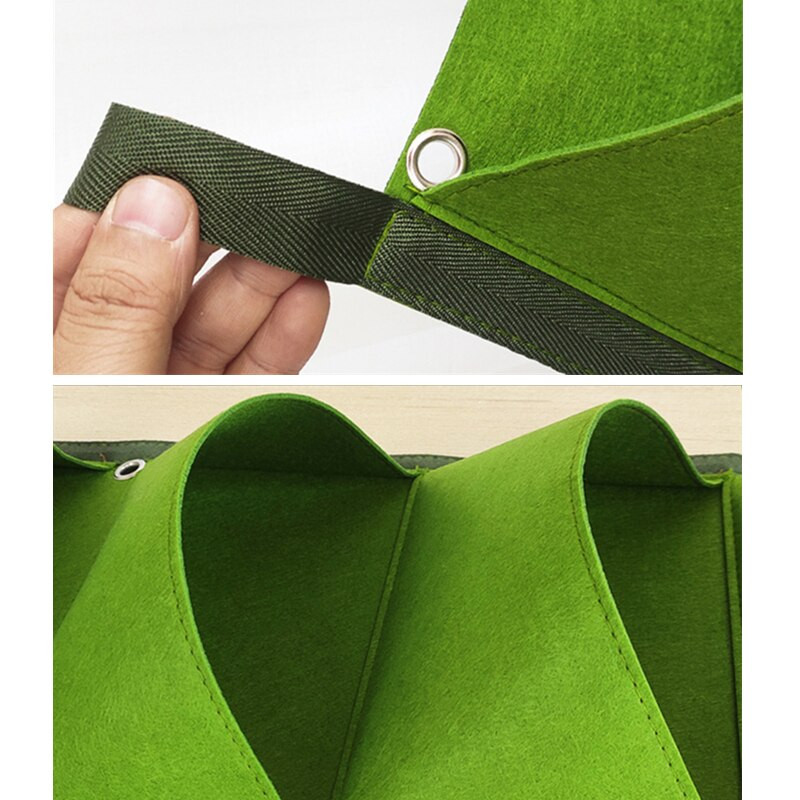 Jardinieră cu 6/7/12 buzunare, agățat pe perete, saci de cultivare verzi, jardinieră verticală de grădină, legume de viață, sac de grădină pentru răsaduri, sac de creștere, oală