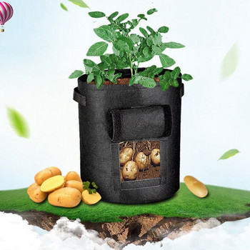3 μεγέθη Plant Grow Bag Home Garden Potato Pot Grow Container Bag Greenhouse Τσάντα λαχανικών Ενυδατική jardin Κάθετη Τσάντα κήπου