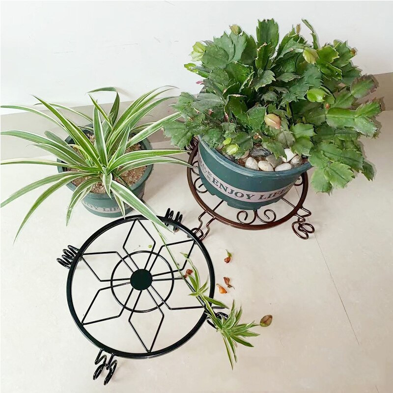 Suporturi metalice pentru plante, 3 buc, pentru ghiveci, suport pentru ghiveci, pentru interior, exterior, din metal, pentru gradina, suport rotund.