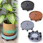 28 cm-es kerek virágcserép tálca görgőkkel Nagy teherbírású, tartós műanyag növények cseréptartó Kerti szerszám kerti erkélyhez Nagykereskedelem
