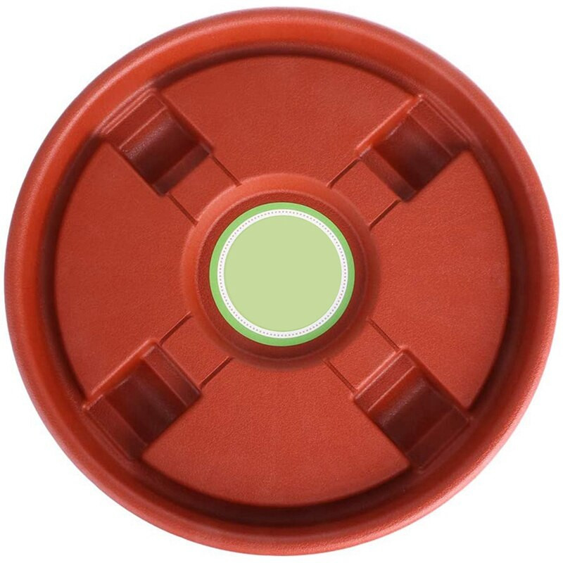 2 bucăți ghiveci de flori pentru plante cărucior cu suport inferior Tavă portabilă pentru jardiniera cu roți (roată cu trei colțuri + roată cu patru colțuri)