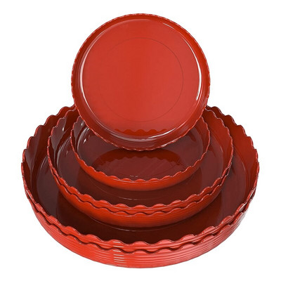 Praktikus növényi csészealj, 6 csomagos tartós műanyag növényi tálca, növényi vízgyűjtő tálca, virágcserepes csészealj bel- és kültéri használatra