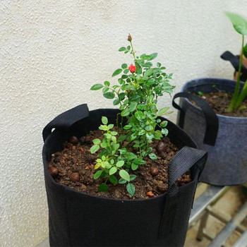 5 τμχ 3/5/7/10 γαλόνι Felt Grow Bags Gardening Fabric Carrot Grow Pot Vegetable Tomato Growing Planter Garden Potato Planting Pot