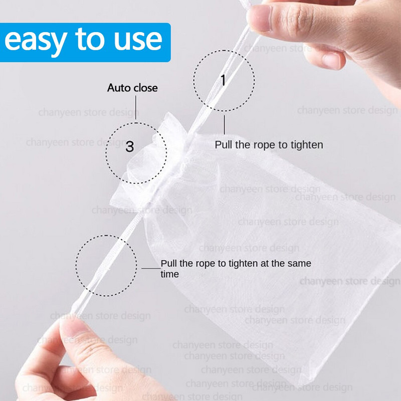 50/100 kom Grožđe Vrećice za uzgoj Voće Mrežasta mreža za zaštitu biljaka za jagode Povrće Poklon Organza vrećice Vrtni alat protiv ptica