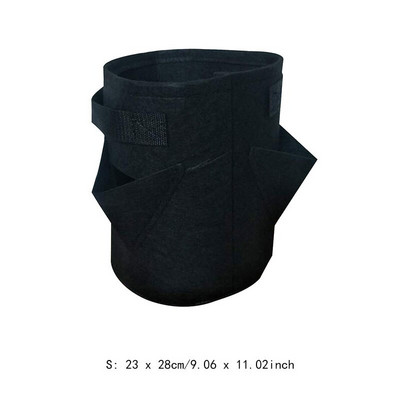 Grădină în aer liber sac de cultivare căpșuni flori verticală ierburi pungă rădăcină respirabil legume rotunde ghiveci reutilizabil jardinier D30