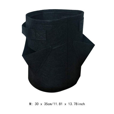 Grădină în aer liber sac de cultivare căpșuni flori verticală ierburi pungă rădăcină respirabil legume rotunde ghiveci reutilizabil jardinier D30