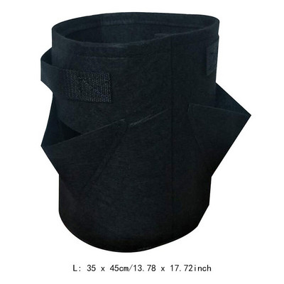 Grădină în aer liber sac de cultivare căpșuni flori verticală ierburi pungă rădăcină respirabil legume rotunde ghiveci reutilizabil jardinier D30