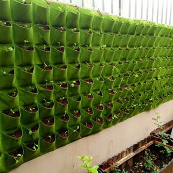 3/6/9/12/18/24/36 Pockets Green Grow Bags Planter Garden Vegetable Living Garden Bags Seedling wall Hanging plants Growing bags