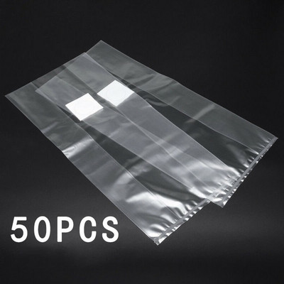 10/20/50 buc. Saci de creștere a ciupercilor 25*50cm 6 fire, polipropilenă, saci de creștere a icrelor, sigilabil transparent, consumabile pentru plantare la temperaturi înalte