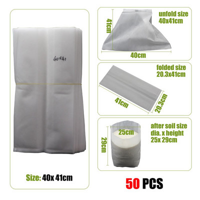 MUCIAKIE 100/50 bucăți saci îngroșați de pepinieră țesături degradabile nețesute saci de creștere agricultura grădină ghivece saci de copaci