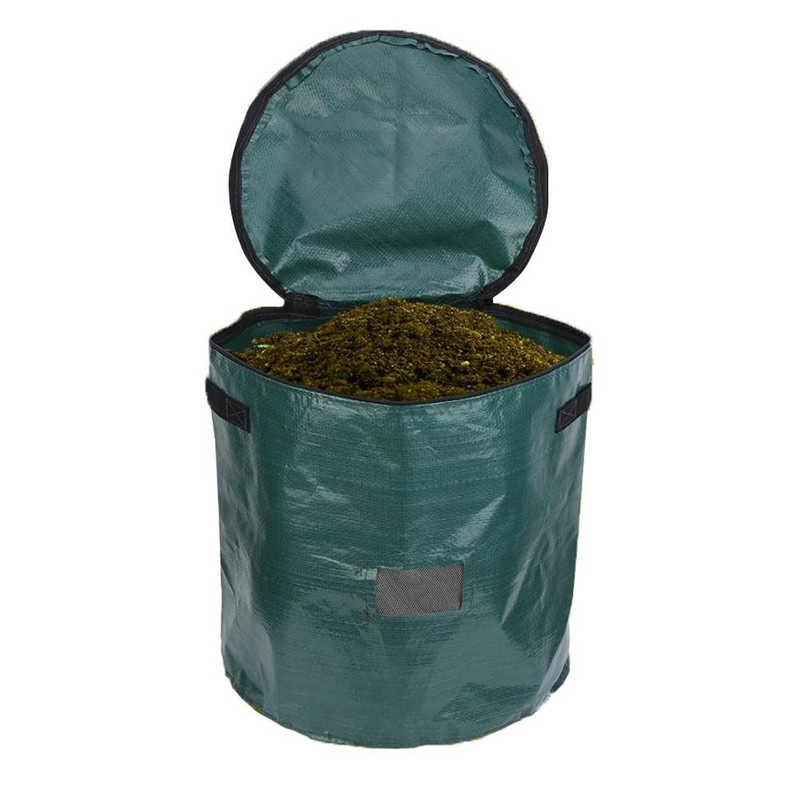 Pungă de gunoi de grajd PE de râme de 30L, sac de compost horticol pentru nutrienți de râme, sac de cultură a solului pentru creșterea legumelor, fructelor, ceaiului
