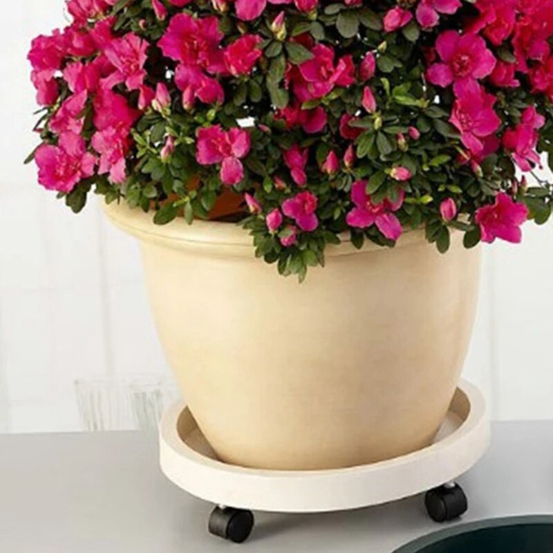 Noua tava detasabila pentru ghiveci Roti universale Tava din plastic Suport pentru ghiveci Suport pentru plante Suport pentru plante in ghiveci