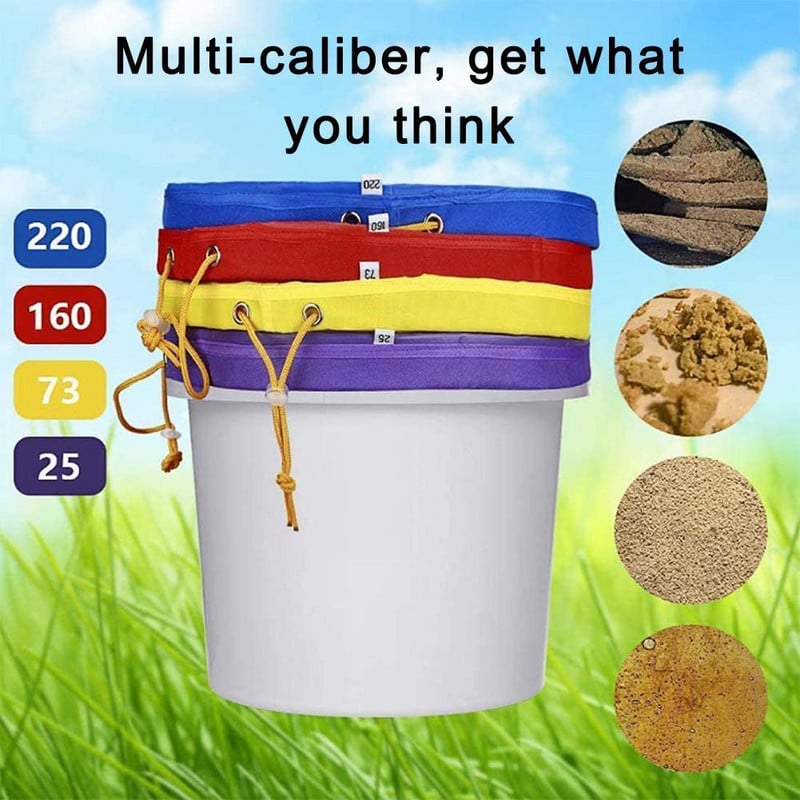 Φυτό σακούλα φίλτρου 5 γαλονιών Φυτό Κιτ εξαγωγής σακούλας με φυσαλίδες πάγου Essence Φίλτρο εξαγωγής σακουλών με διχτυωτό κιτ εξαγωγής Z1P6