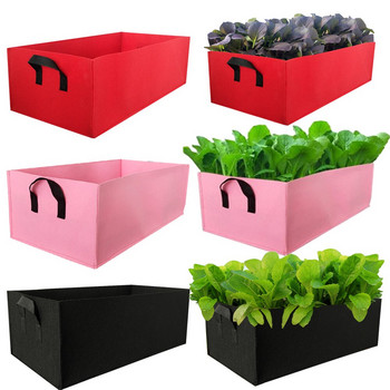 Τσάντα φυτεύματος σε γλάστρες κήπου και φυτών 6 χρωμάτων Μη υφαντό ύφασμα επαναχρησιμοποιήσιμα λουλούδια λαχανικών σακουλάκια σπορόφυτων 3 μεγεθών διαθέσιμα
