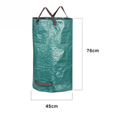 60L-500L nagy kapacitású kerti táska újrafelhasználható leveles zsák szemeteskuka Összecsukható kerti szemétgyűjtő konténer tároló táska