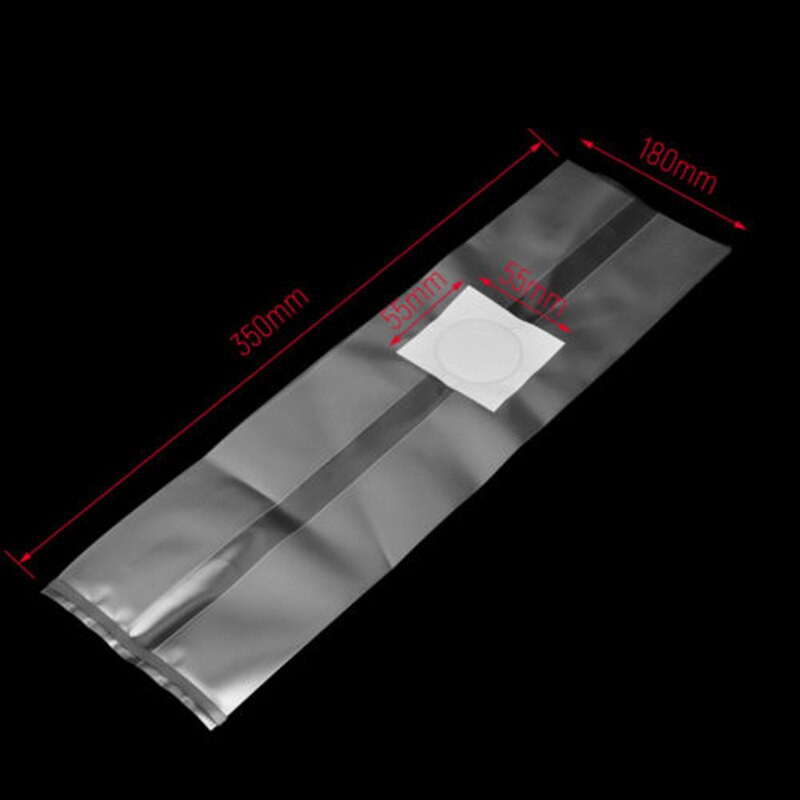 100 db gomba növesztő zacskó PVC 6 méretű ívási, közepes növekedésű szubsztrátum, magas hőmérsékletnek ellenálló kerti kellékek