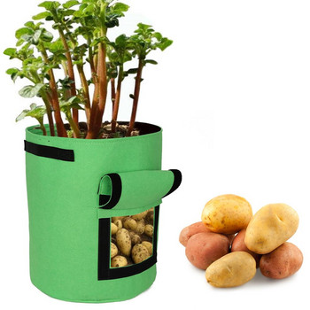 5/7/10 Gallon Plant Grow Bags Garden Flower Potato Vegetable Growing Planter Nonwoven Fabric Garden Planting Pot Gardening Pot