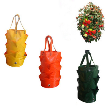 Φράουλα Φύτευση τσάντα καλλιέργειας 3 γαλονιών Τσάντες δοχείων με πολλά στόματα Grow Planter Pouch Root Bonsai Plant Pot Garden Supplies