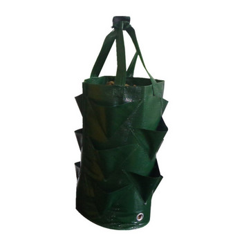 Φράουλα Φύτευση τσάντα καλλιέργειας 3 γαλονιών Τσάντες δοχείων με πολλά στόματα Grow Planter Pouch Root Bonsai Plant Pot Garden Supplies