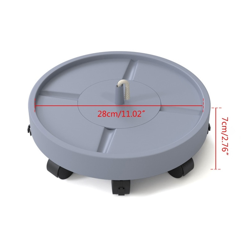 Tavă pentru ghiveci cu role Tavă rotundă din plastic pentru ghiveci de grădină pentru ghiveci, cu absorbție automată a apei, suport pentru ghiveci