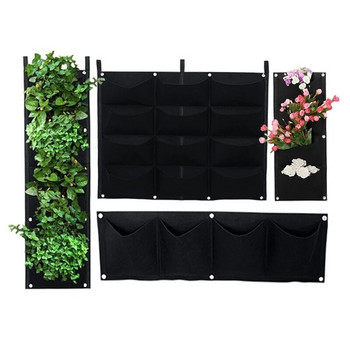 Pot Nursery Pot Green Grow Bags Planter Vertical Garden Vegetable Living Garden Bag Seedling Wall Hanging Planter Growing Bag