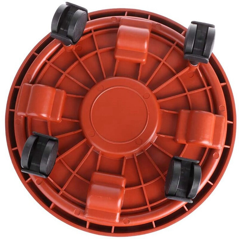 2 vnt. augalų gėlių vazono apačioje stovinčio stovo vežimėlis, nešiojamas sodinimo padėklas su ratukais (trikampis ratas + keturių kampų ratas)