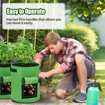 3 PACK Vegetable Grow Bag Plants κηπουρικής Γλάστρες Ζουμερό καρότο σπορόφυτο Γλάστρα φυτευτή ντομάτας Σακούλες καλλιέργειας πατάτας