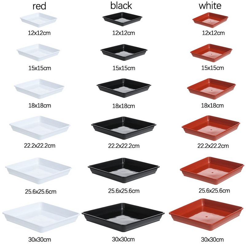 1 vnt. Sodo gėlių vazonai, patvarūs, patvarūs plastikiniai padėklai, lėkštės augalų lėkštutės lašeliniams padėklai viduje, lauke