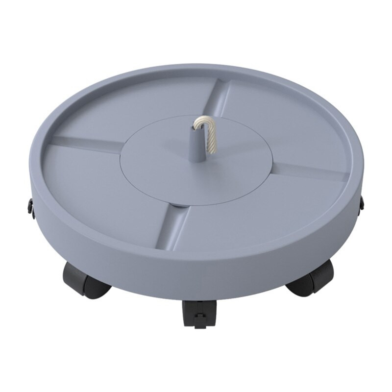 Q1JA Tavă pentru ghiveci cu role Tavă rotundă din plastic pentru ghiveci pentru plante de grădină