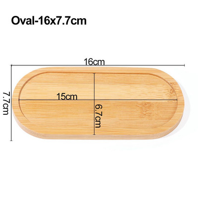 Ghiveci Suculente Suculente Suport Bonsai Rechizite pentru grădinărit Baza pentru ghiveci Rotund Patrat Tava din lemn de bambus Hexagon dreptunghi