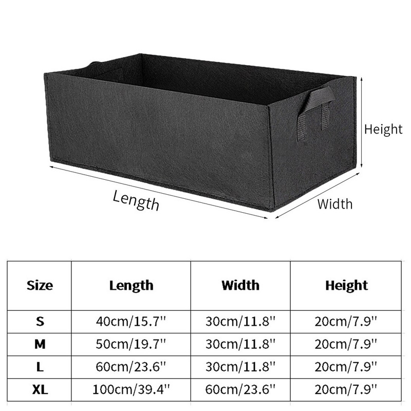Saci de cultivare din țesătură din pâslă, ghiveci de cultivare a fructelor pentru legume, sac de cultivare pentru grădină, geantă pentru jardiniera de legume, container pentru plantare ghiveci de grădină în aer liber