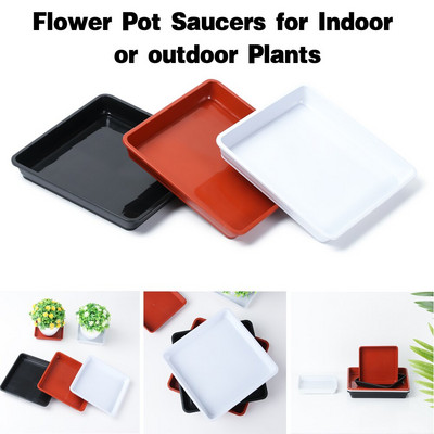 1 τεμ. Garden Square Flower Pot Heavy Duty Εσωτερικός εξωτερικός πλαστικός δίσκος Πιατάκια Πιατάκι φυτών Δίσκοι σταγόνων