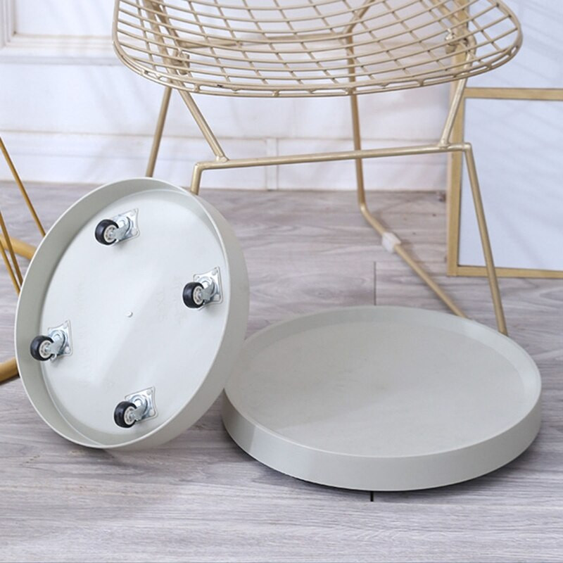 Tavă durabilă pentru ghiveci cu role Tavă rotundă din plastic pentru ghiveci pentru plante de grădină Suport rezistent pentru vază de flori Anti deformat