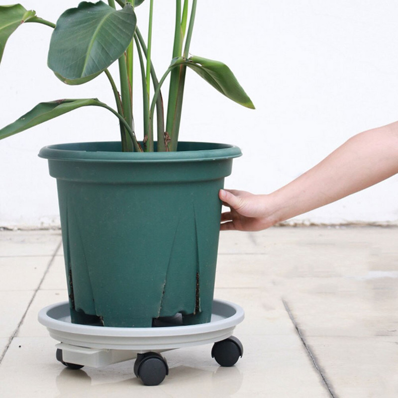 Suport pentru ghivece Roți pentru jardiniere în ghivece pentru flori Tavă rulantă Bază de mișcare Cărucior pentru paleți Rotile Ghiveci de flori Suport mobil pentru cadă
