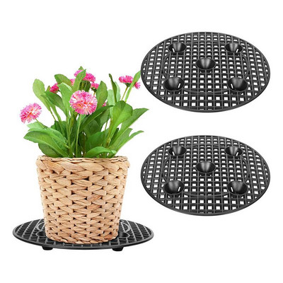 Plant Risers For Pots Indoor 2Pcs 11,8Inch Plant Riser For Planters Προστατευτικό δαπέδου βεράντας κατάστρωμα Θήκη γλάστρας για εσωτερικούς χώρους