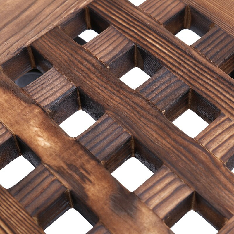 25 cm medinis gėlių vazonas, nuimamas padėklas, augalo laikiklio stovas su ratukais sodintuvo gėlių vazonų perkėlimo vežimėlio lėkštė