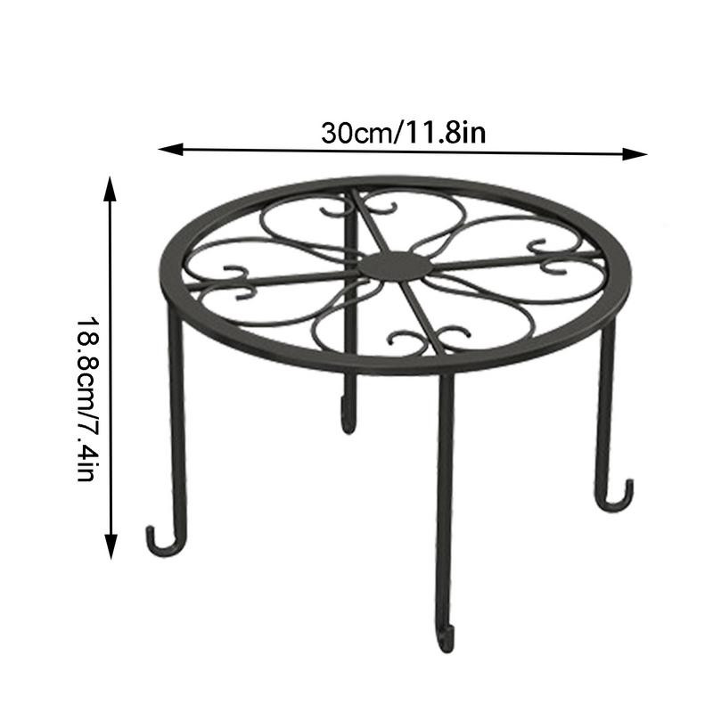 Metaliniai sodo augalų stovai, kaltiniai, vazonų stovai, kaltiniai, nerūdijantys gėlių vazonų sodintuvų laikikliai lauke, trumpi