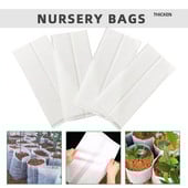 50/100 db vastag faiskolai táska Biológiailag lebomló szövetből termesztő zsák palánta cserép Kerti ültetés termesztőtasak Levegőztető környezetbarát táska