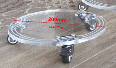 Suport detașabil pentru plante Tavă pentru ghiveci cu roată universală Raft rulant în ghiveci pentru interior, exterior, balcon, instrument de grădină