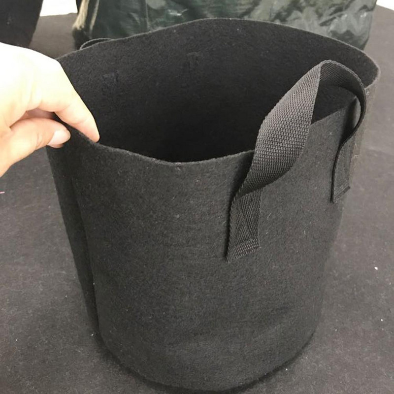 5/10 db 3/7/10 gallon termesztőtáska Filc termesztőtáska Kertészeti szövet termesztő edény Zöldségtermesztő ültetőgép Kerti virágültető cserepek