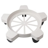 Cărucior de tobă rezistentă de 5 galoane cu 5 roți pivotante Tambur cu o capacitate de 70 lb pentru ghivece și găleți cu diametru de 11 inchi