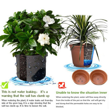 1 γαλόνι τσάντες ανάπτυξης φυτών Εργαλεία κήπου Υφασμάτινη γλάστρα Jardim Home Gardening Flowers Plant Growing Grow 1/5pcs