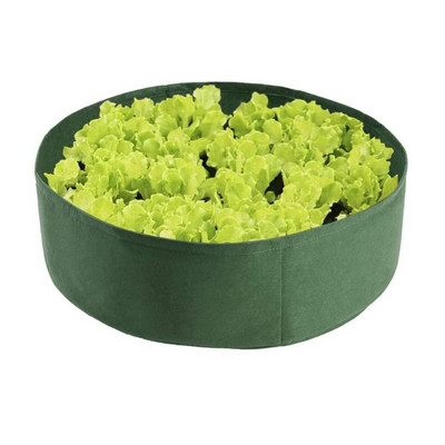 ÚJ kerti ágy Kerek ültetési konténer Növesztő táskák Légáteresztő filc szövet ültető edény jardinhoz Függőleges növények faiskolai edény