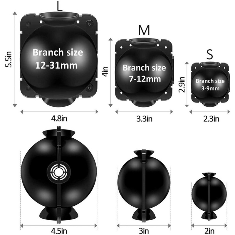 5 vnt. Daugkartinio naudojimo augalų šaknų įtaisas Augalų įsišaknijimo auginimo dėžė aukšto slėgio dauginimo rutulinio skiepijimo įtaisas Botanikos šaknų valdiklis