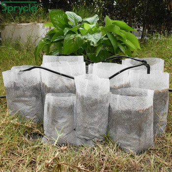 SPRYCLE 50-100 ΤΕΜ. Grow Bags Nursery Growing Seedling Bioderable Fabric Plant Pots Aeration Φιλικό προς το περιβάλλον Φύτευση Bgs Farm