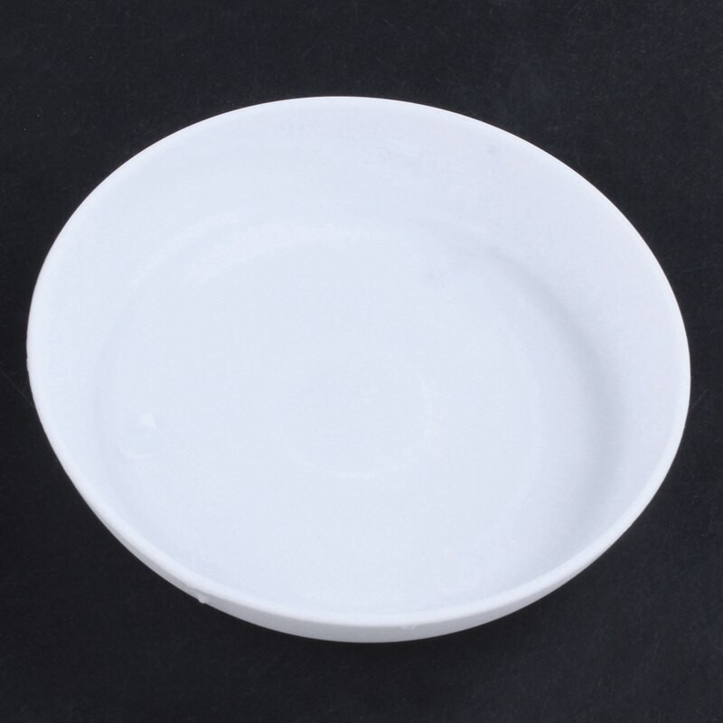 2 vnt. plastikinių augalų gėlių vazonų sodintuvas su lėkšte, apvalus blizgus namų sodo dekoras, baltas viršutinis kalibras - 10 cm / 3,94 colio ir 1