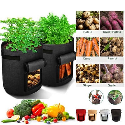 Δοχείο Φύτευσης Γλαστρών Home Garden Pot Pot Θερμοκήπιο Τσάντες καλλιέργειας λαχανικών Moisturizing Jardin Vertical Garden Bag Tools