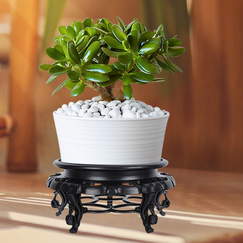 Standflower Base Bonsai Resin Riser Pot Display Vetőgép Polc Raklap Mozgatható Dolly Állványok Lant Tálcák Padló Dekoratív Beltéri